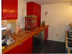 Wet bar in lower level